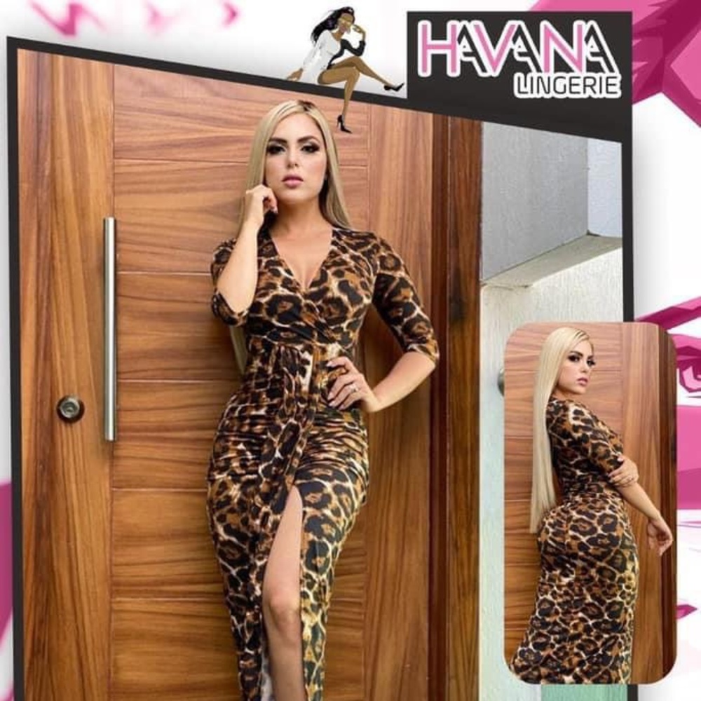 Sexy Maxi Split Leopard 🐆 Dress